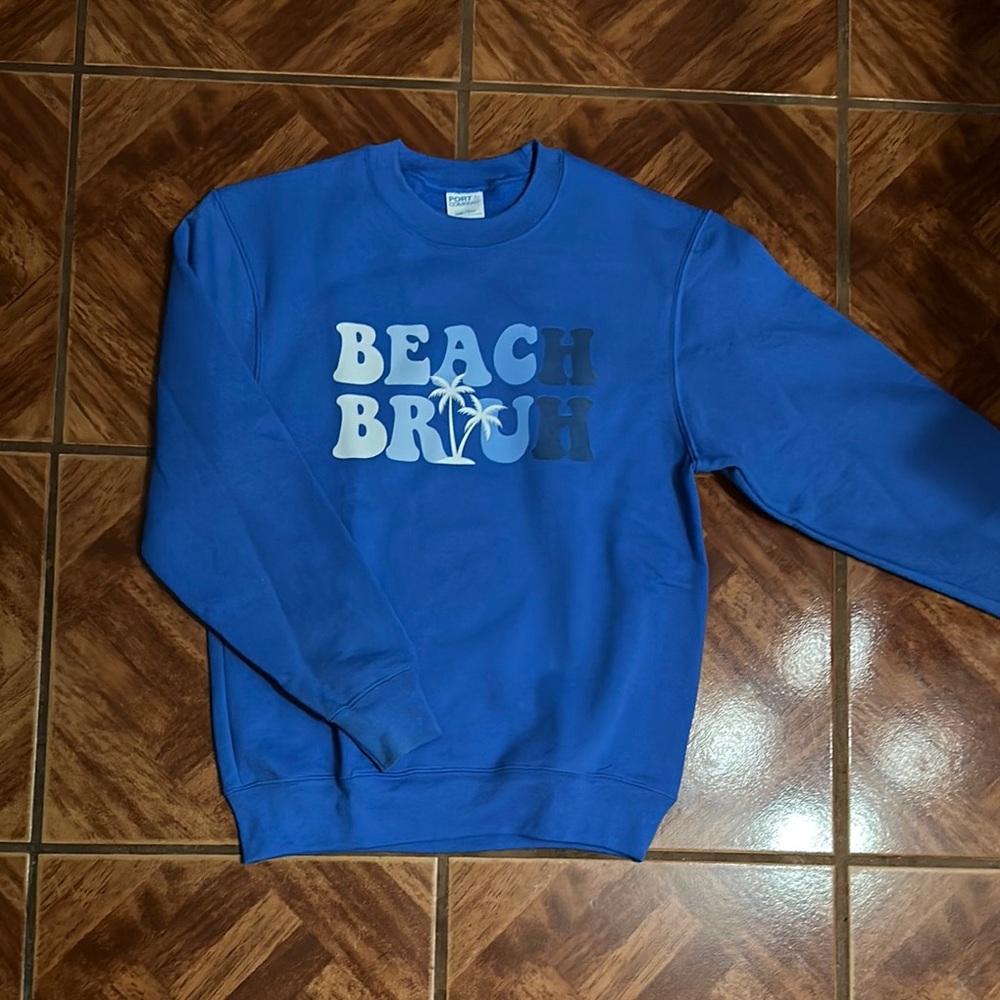 Port and Company Blue Crew Neck Sweater XS